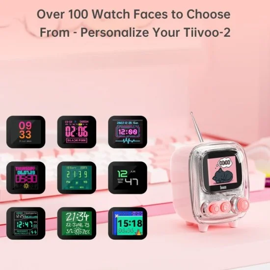 Divoom Tiivoo-2 Photo Album & Lyrics Bluetooth Mini Speaker - Tinder White